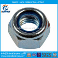 Zinc plated steel or stainless steel nylon lock nut